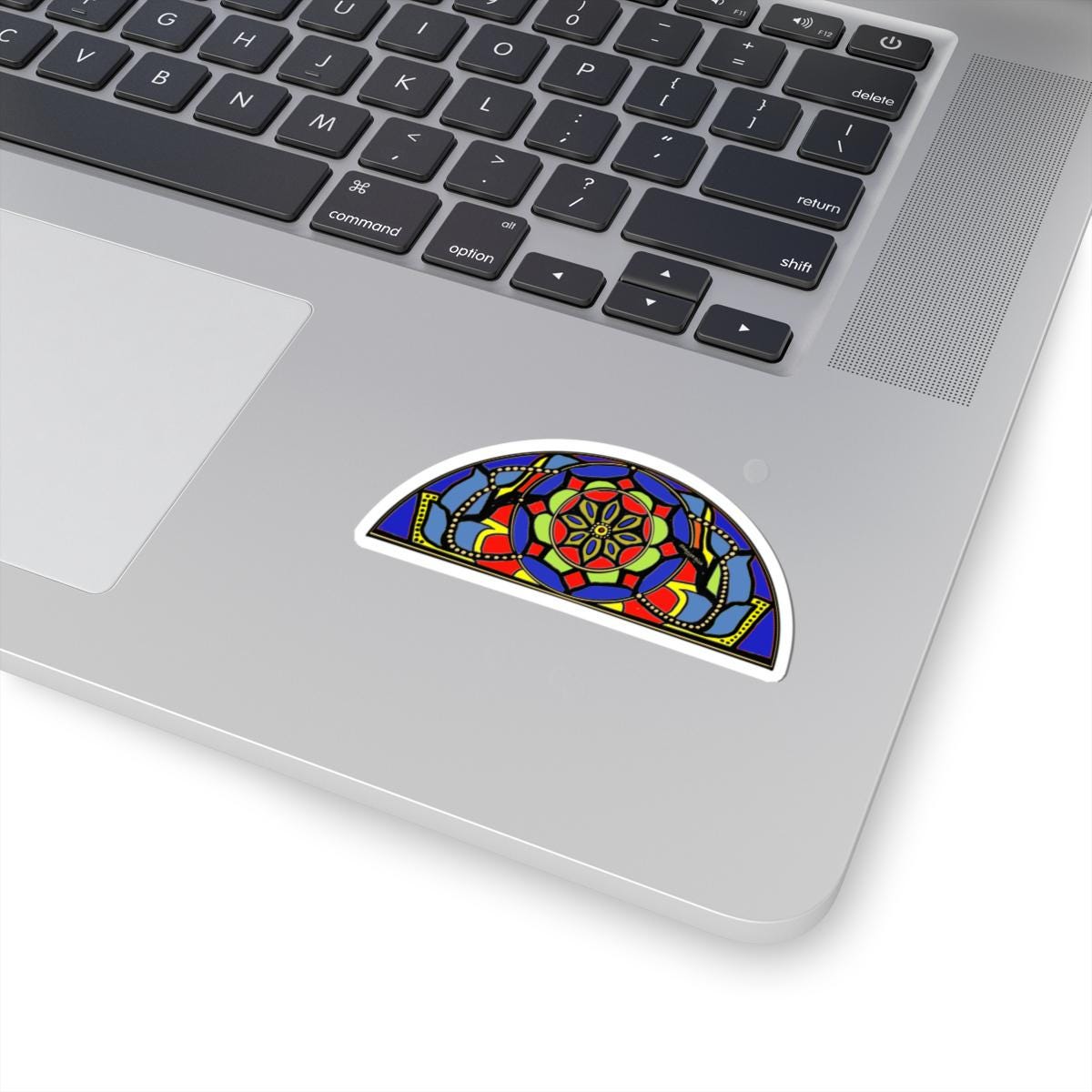 Gamariya Stained Glass Half-Round Sticker | Yemeni Decorative Decal